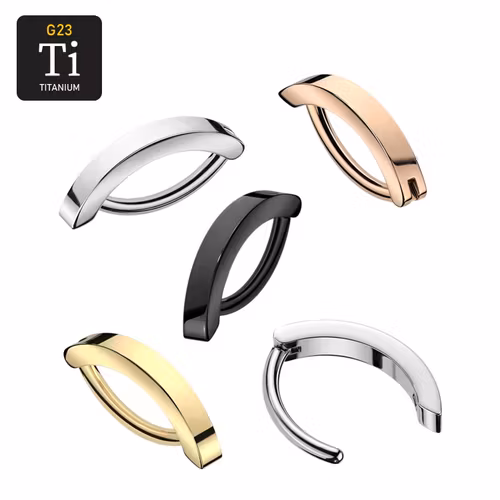 Titanium navelsmycke med unik design