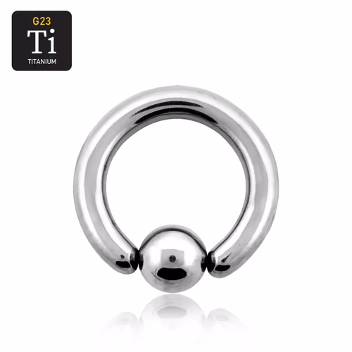 BCR Titanium 4mm med 8mm kula