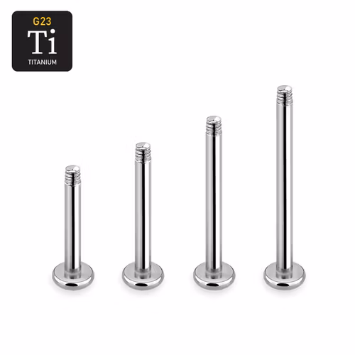 Titanium Labret / Monroe 1.2mm med 3mm bas (lös del)