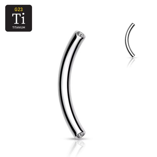 Threadless banana barbell i titanium (lös del)
