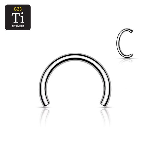 Threadless cirkulär barbell (CBR) i titanium (lös del)