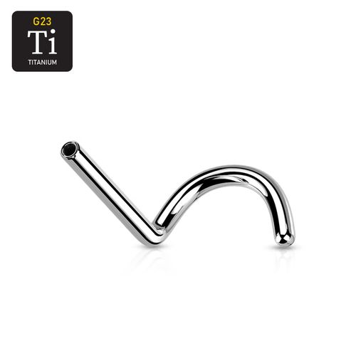 Threadless nässmycke "nose screw" i titanium (lös del)