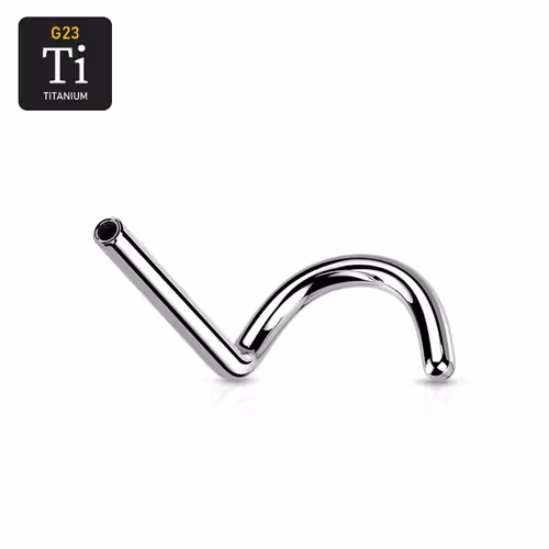 Threadless nässmycke "nose screw" i titanium (lös del)
