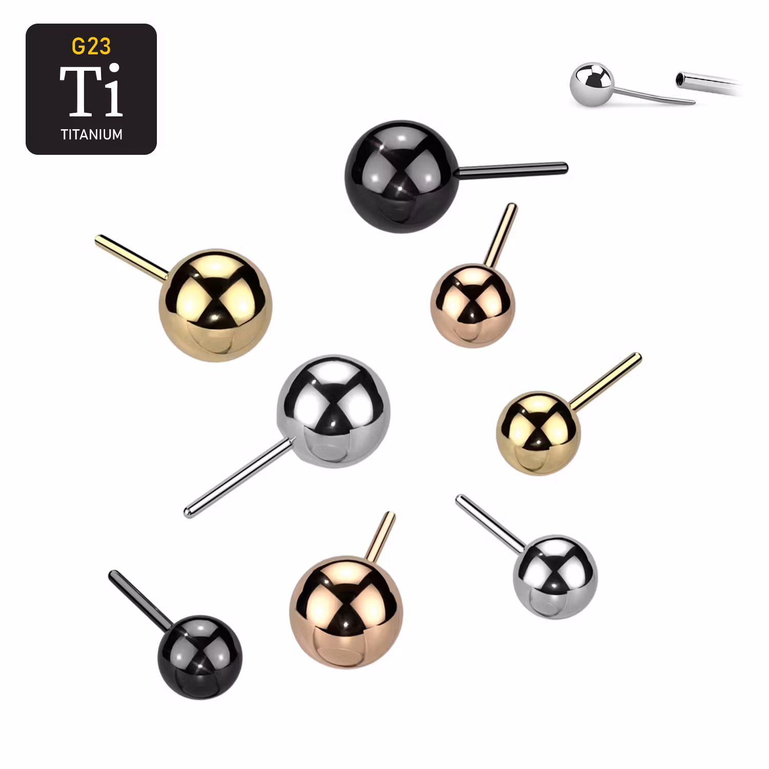 Threadless topp i titanium - Kula