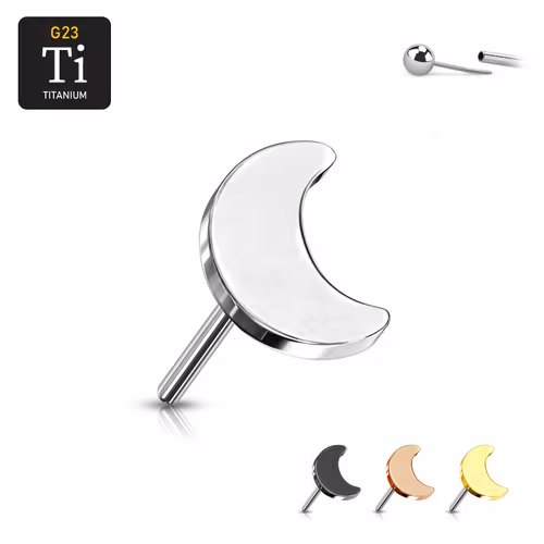 Threadless topp i titanium - Måne