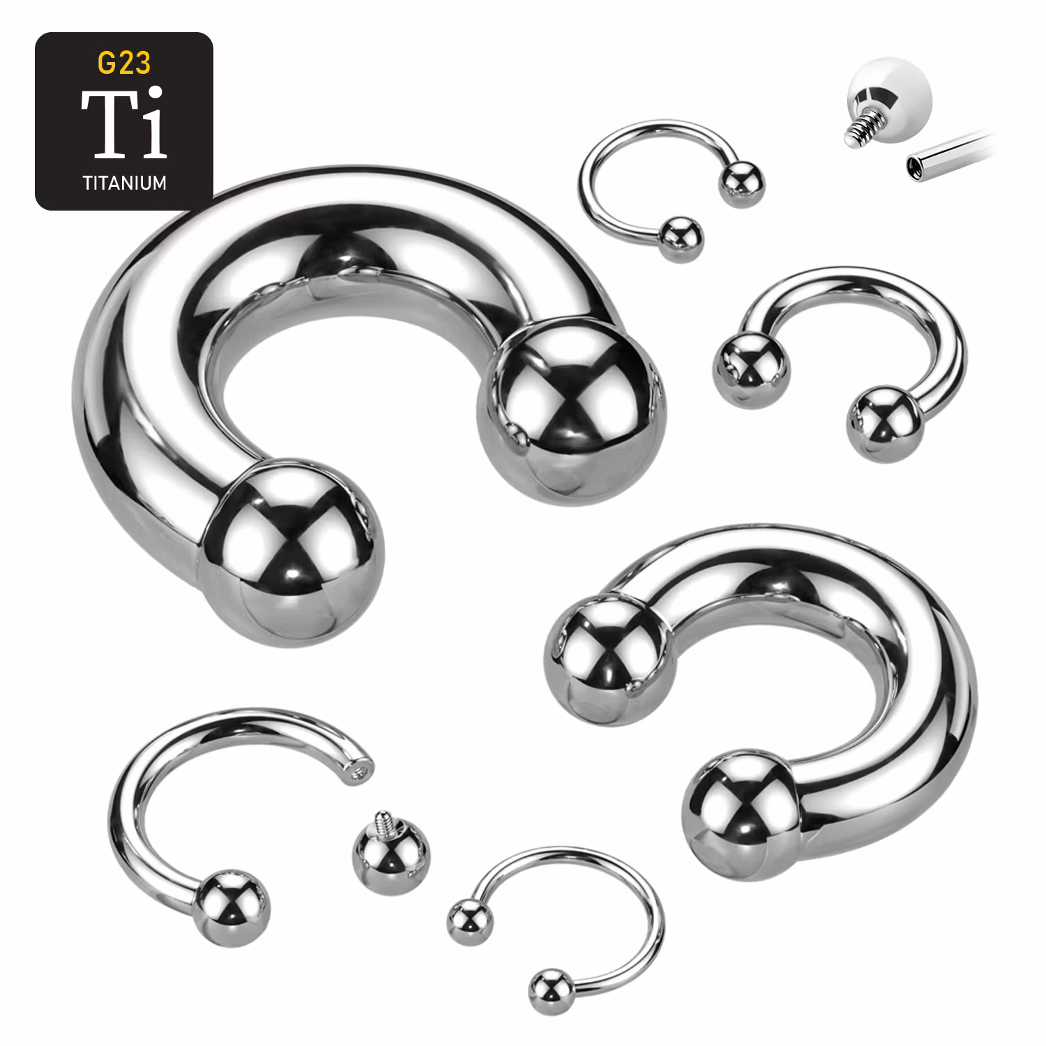 Invändigt gängad CBR i titanium