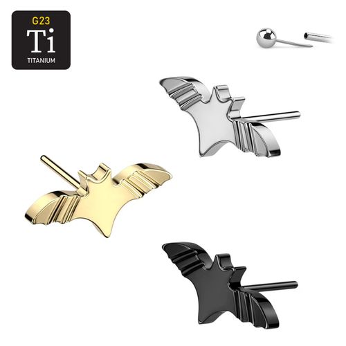 Threadless topp i titanium - Fladdermus