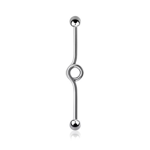 Industrial Barbell 1.6mm med loop och 5mm kulor