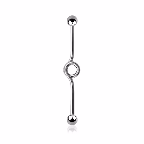 Industrial Barbell 1.6mm med loop och 5mm kulor