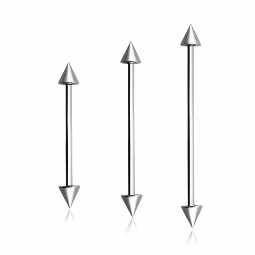 Industrial barbell 1.6mm med 5mm kon