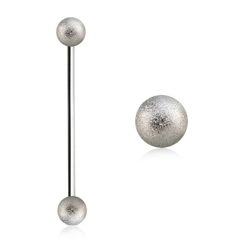 Industrial Barbell 1.6mm med frostade 5mm kulor
