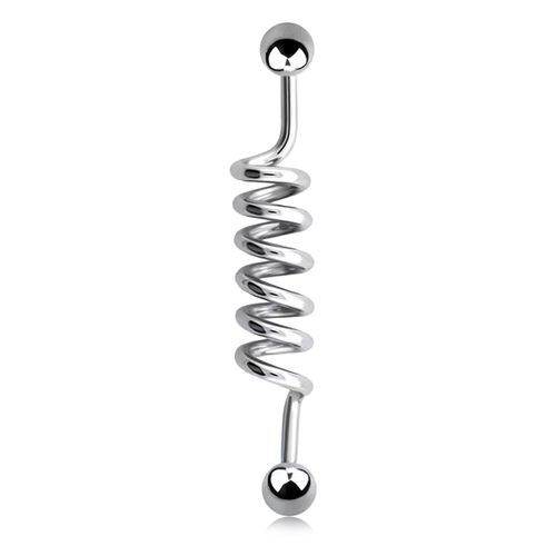 Industrial Barbell med spole och 5mm kulor