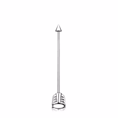 Industrial barbell 1.6mm med pilände och kona