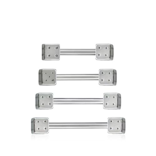 Barbell 1.6mm med 4mm tärningar