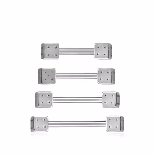 Barbell 1.6mm med 4mm tärningar