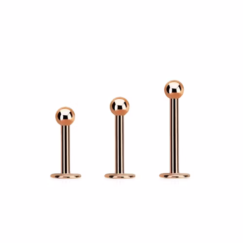Labret / Monroe 1.2mm med 3mm kula roséguld