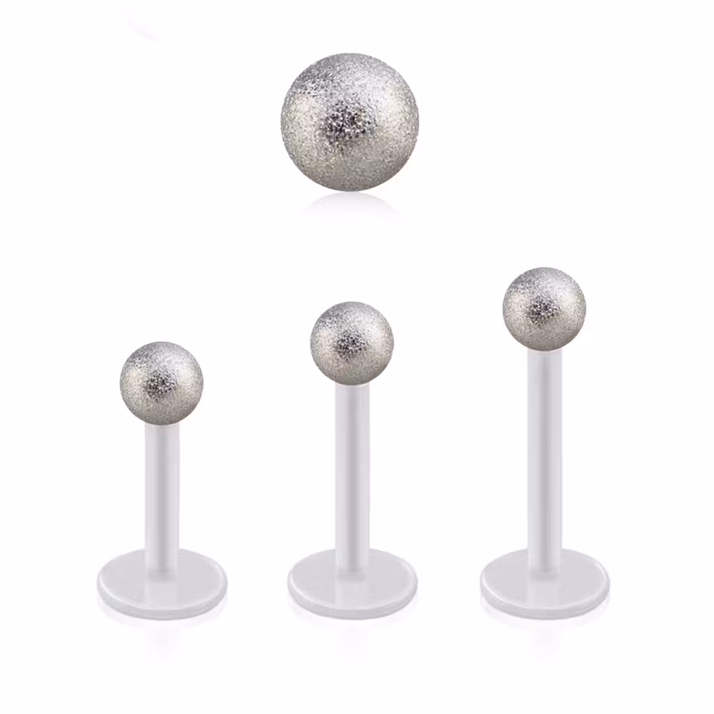 BIO-Flex Labret / Monroe 1.2mm med 3mm frostad kula