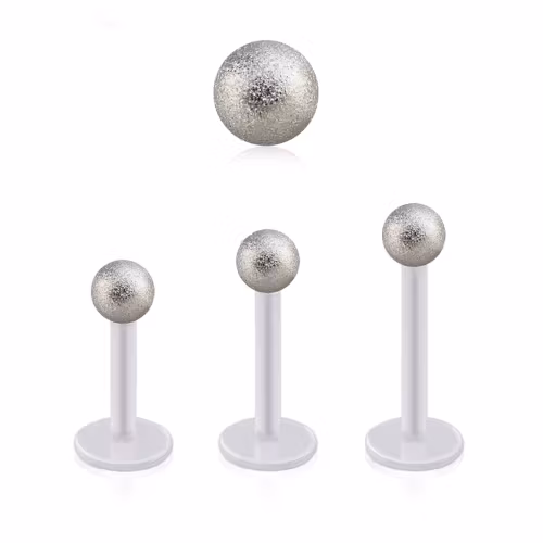 BIO-Flex Labret / Monroe 1.2mm med 3mm frostad kula