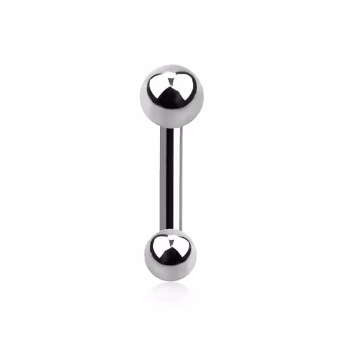 Tragus Barbell 1.2mm med 3mm kula och 4mm kula