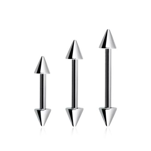 Barbell 1mm med 3mm kon