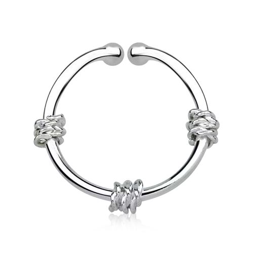 Fake Septum i 925 silver - 3 separata rep