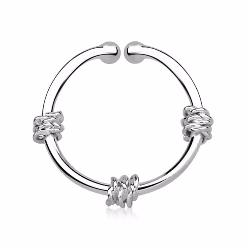 Fake Septum i 925 silver - 3 separata rep