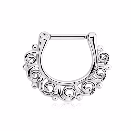 Septum Clicker - Indian Swirl Design