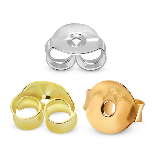 Bakstycke till örhänge (lös del) / Fjärilslås till örhänge i 925 silver (par)