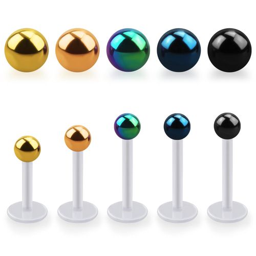 BIO-Flex Labret / Monroe 1.2mm med PVD-Pläterad 3mm kula