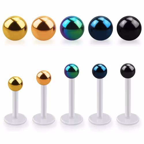 BIO-Flex Labret / Monroe 1.2mm med PVD-Pläterad 3mm kula