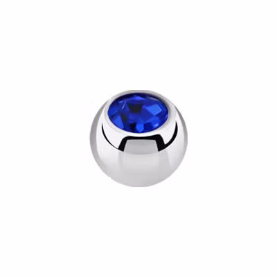 Lös kula med crystal 0.8mm / 2.5mm