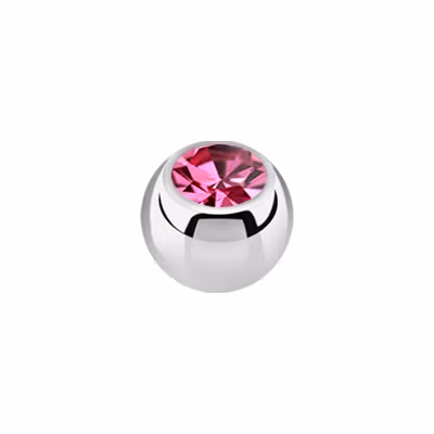 Lös kula med crystal 1.6mm / 6mm