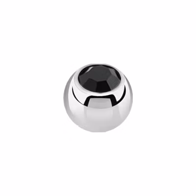 Lös kula med crystal 1.6mm / 6mm