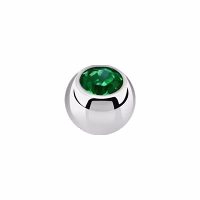 Lös kula med crystal 1.2mm / 4mm