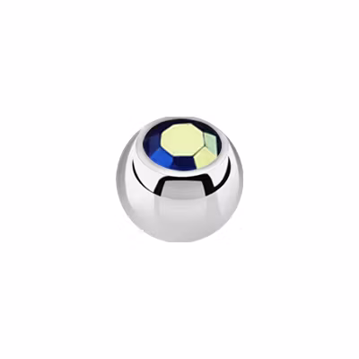 Lös kula med crystal 1.2mm / 4mm