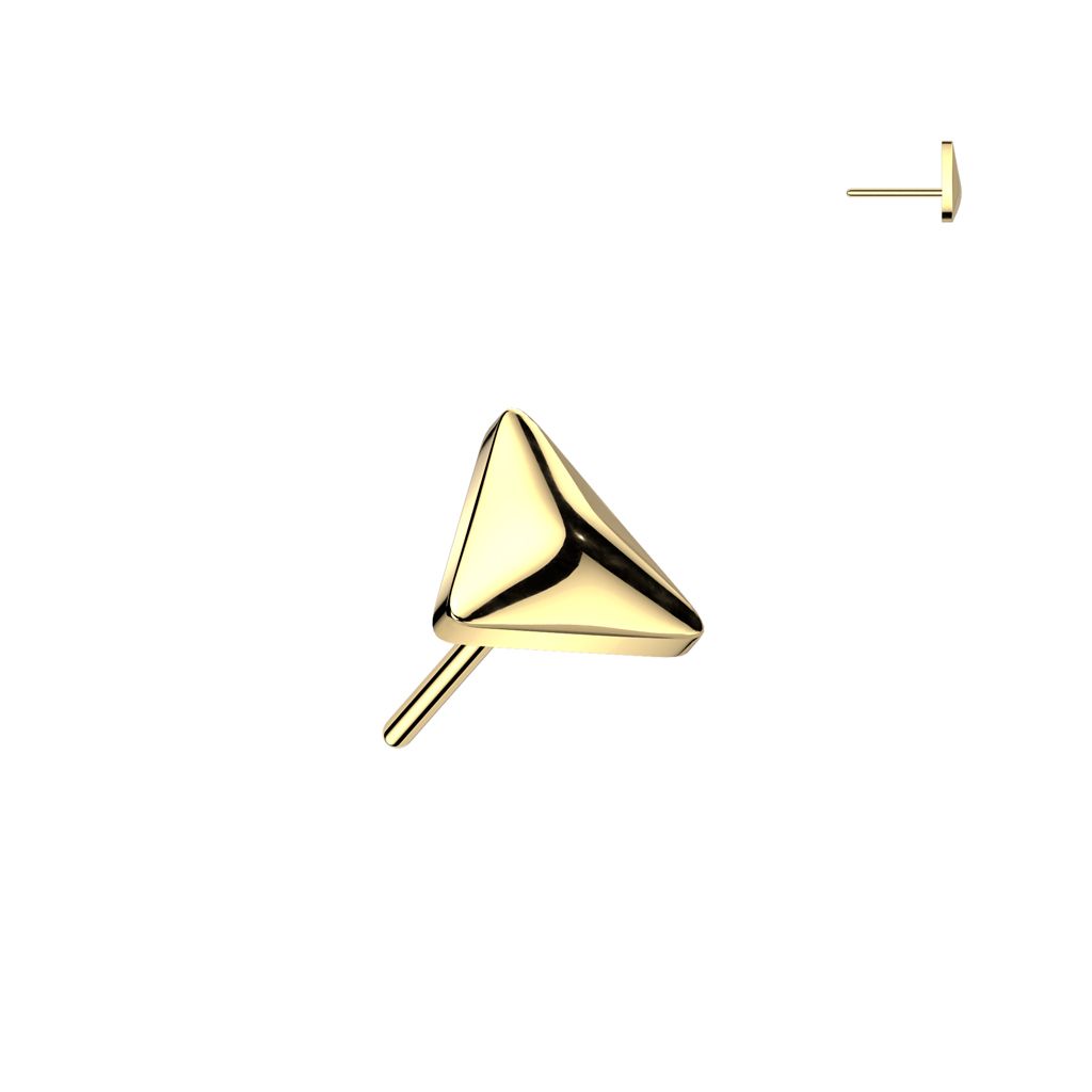Threadless topp i titanium - Triangel med rundade kanter