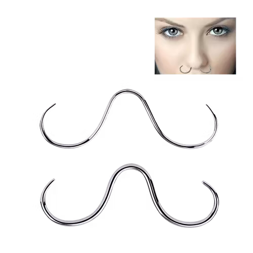 Septumpiercing mustasch