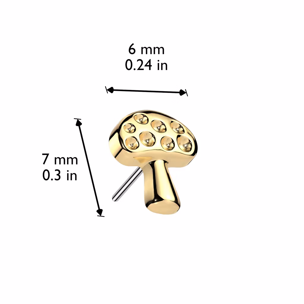 Threadless topp i titanium - Svamp