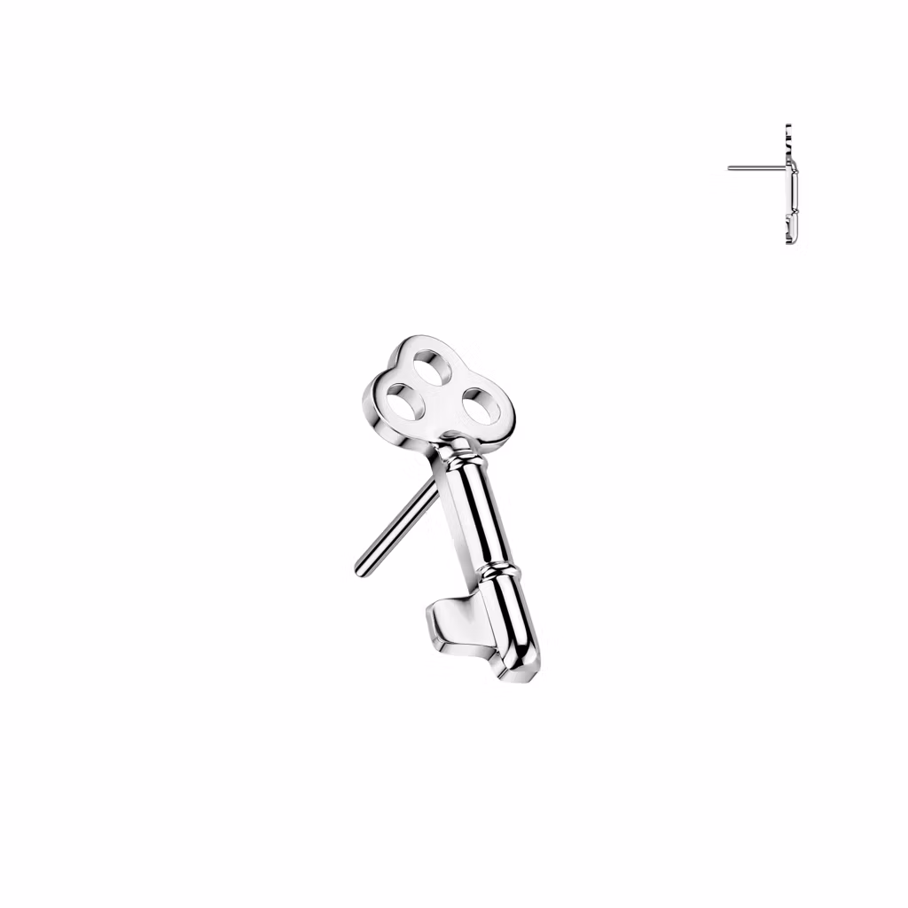 Threadless topp i titanium - Nyckel