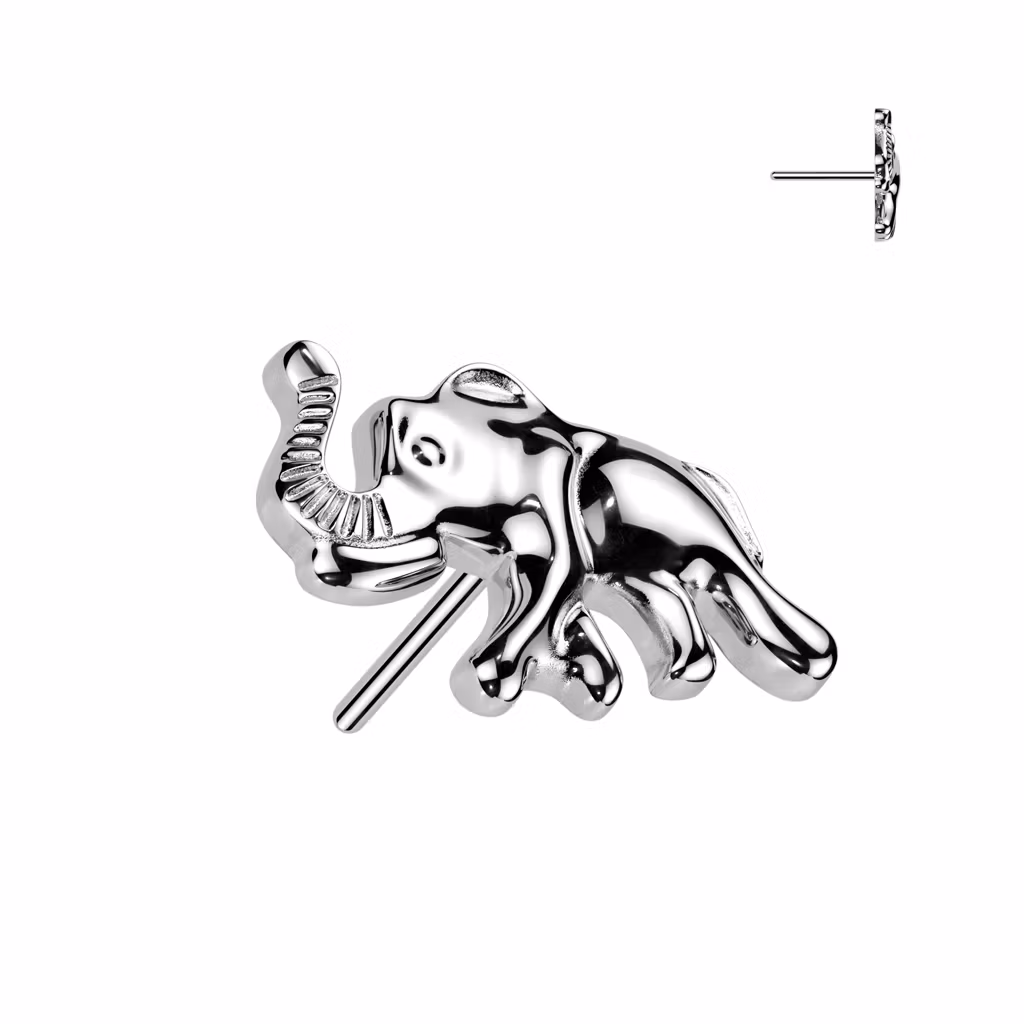 Threadless topp i titanium - Elefant