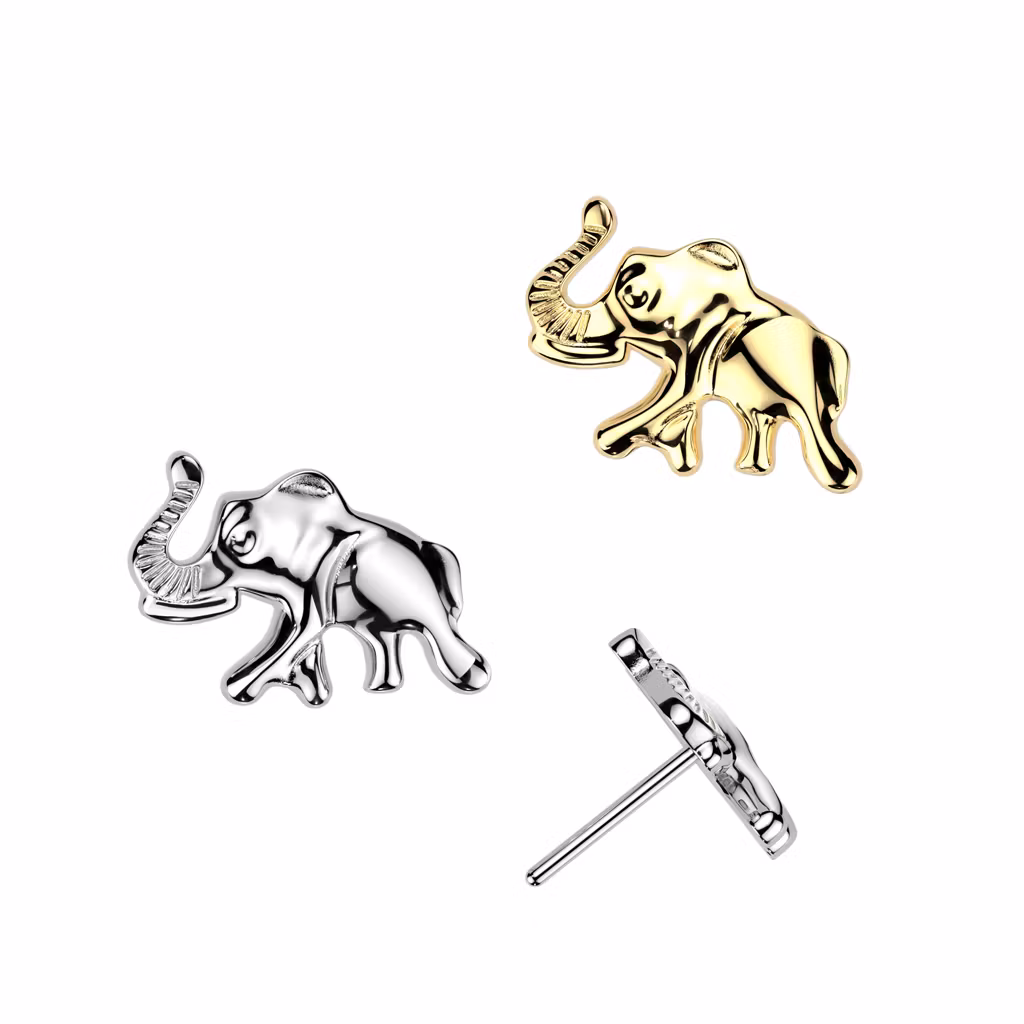 Threadless topp i titanium - Elefant