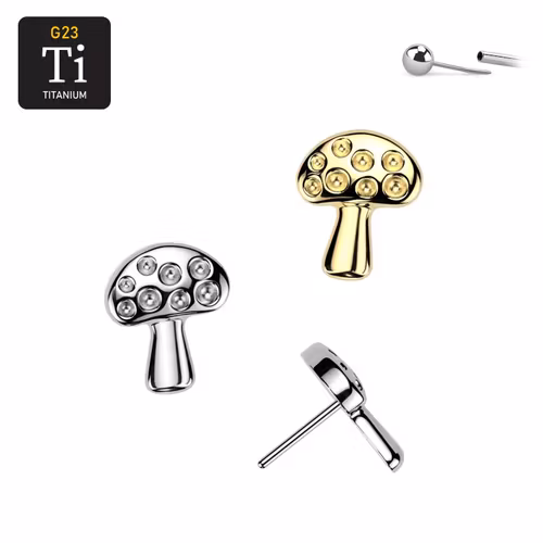 Threadless topp i titanium - Svamp