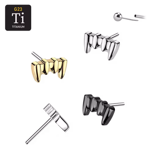 Threadless topp i titanium - Vampyrtänder