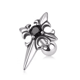 Tragus barbell - medeltida kors