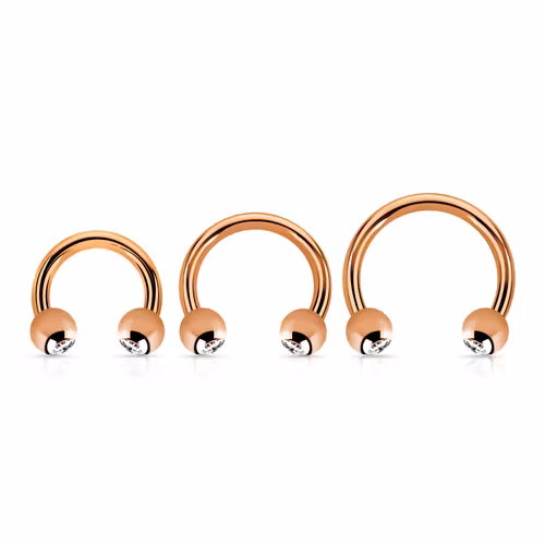 CBR 1.6mm med 4mm crystalkulor roséguld