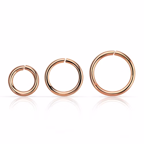 Sömlös ring i roséguldpläterad 925-silver 1.2mm