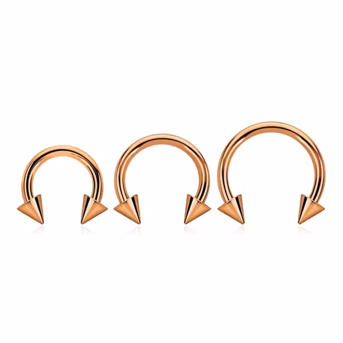 CBR 1.6mm med 4mm kon roséguld