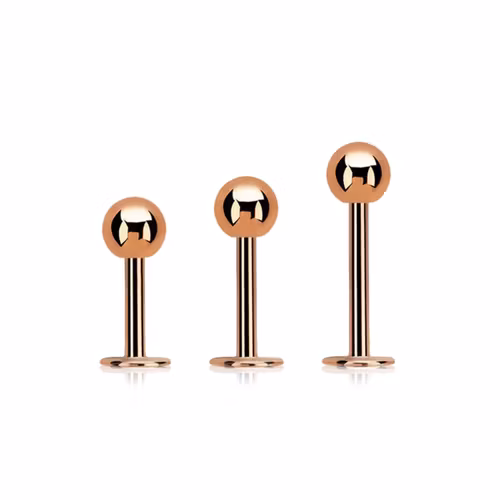 Labret / Monroe 1.2mm med 4mm kula roséguld