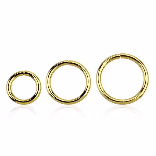 Guldpläterad 925-silver sömlös ring 1.2mm