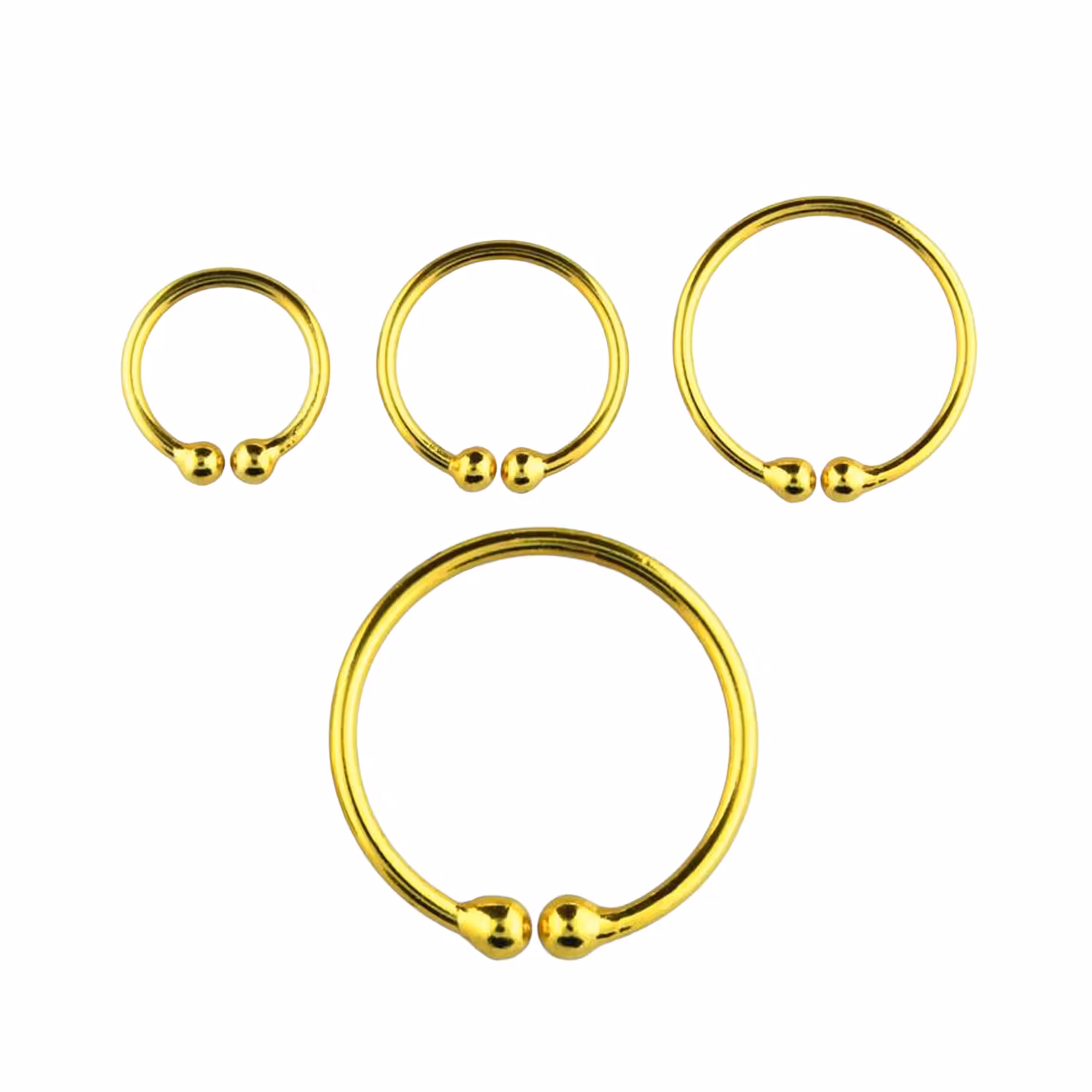 Ring i guldpläterad 925 Silver "Fake-Clip"